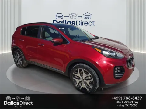 Red 2018 Kia Sportage SX for sale in Irving, TX