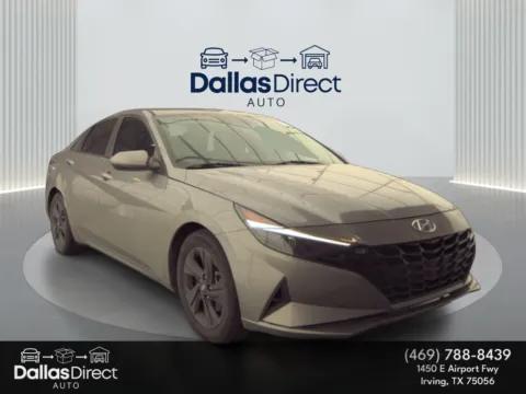 Silver 2021 Hyundai Elantra SEL for sale in Irving, TX