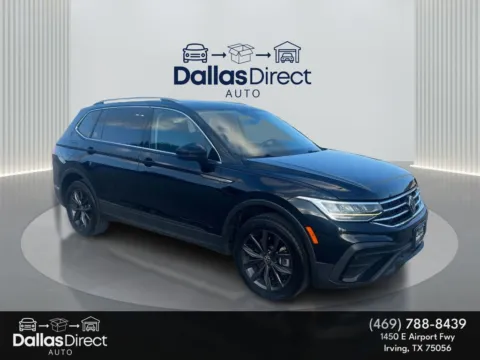 Black 2022 Volkswagen Tiguan SE for sale in Irving, TX