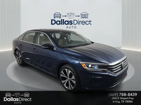 Blue 2021 Volkswagen Passat 2.0T SE for sale in Irving, TX