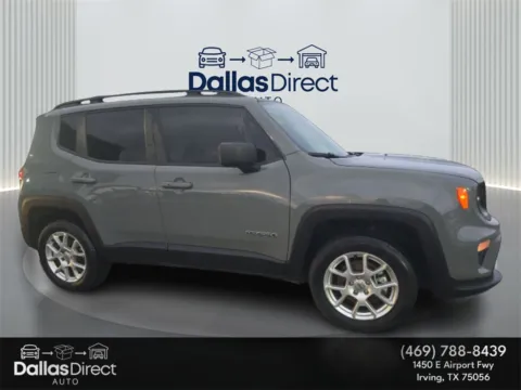 Gray 2022 Jeep Renegade Latitude for sale in Irving, TX