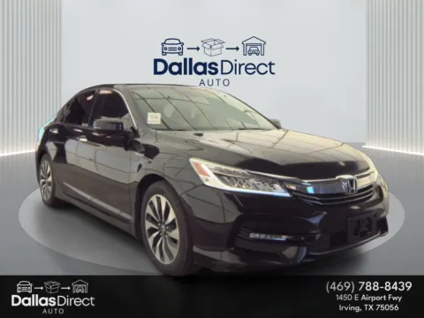 Black 2017 Honda Accord Hybrid Touring for sale in Irving, TX
