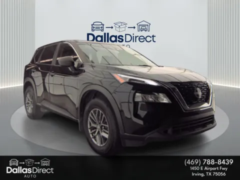 Black 2021 Nissan Rogue S for sale in Irving, TX