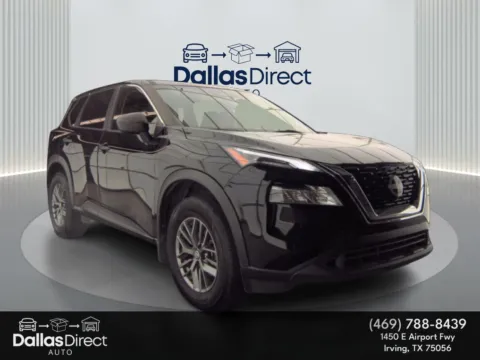 Black 2021 Nissan Rogue S for sale in Irving, TX