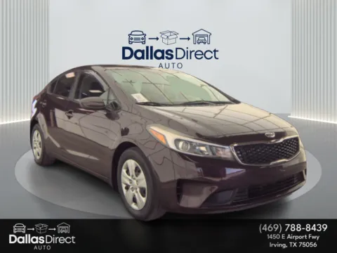 Red 2018 Kia Forte LX for sale in Irving, TX