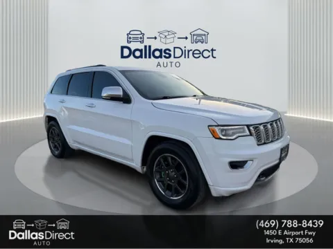 White 2019 Jeep Grand Cherokee Overland for sale in Irving, TX