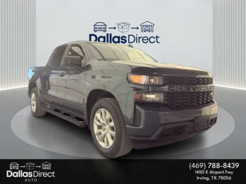 Gray 2022 Chevrolet Silverado Custom for sale in Irving, TX