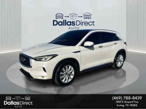 White 2019 INFINITI QX50 ESSENTIAL for sale in Irving, TX