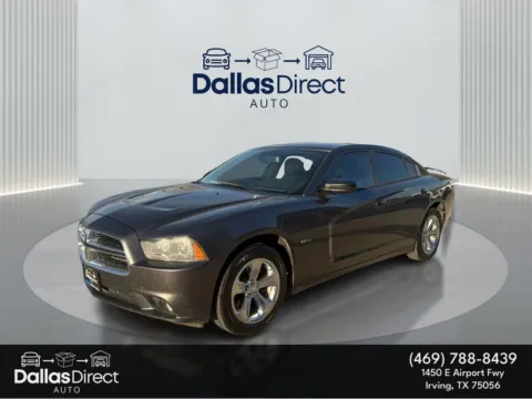 Gray 2014 Dodge Charger RT Plus for sale in Irving, TX