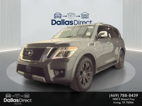 Gray 2017 Nissan Armada Platinum for sale in Irving, TX