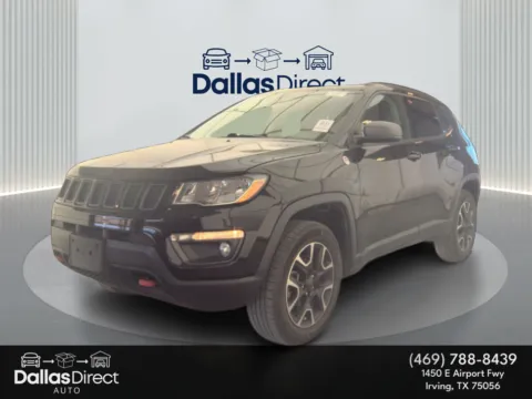 Black 2020 Jeep Compass Trailhawk for sale in Irving, TX