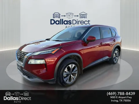 Red 2023 Nissan Rogue SV for sale in Irving, TX