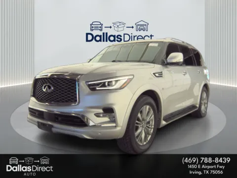 Silver 2020 INFINITI QX80 LUXE for sale in Irving, TX