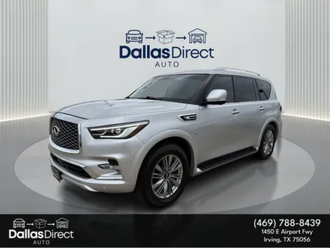 Silver 2020 INFINITI QX80 LUXE for sale in Irving, TX