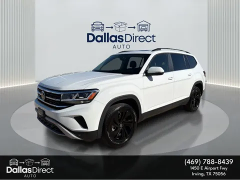 White 2022 Volkswagen Atlas 3.6L V6 SE w/Technology for sale in Irving, TX