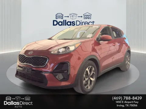 Red 2021 Kia Sportage LX for sale in Irving, TX