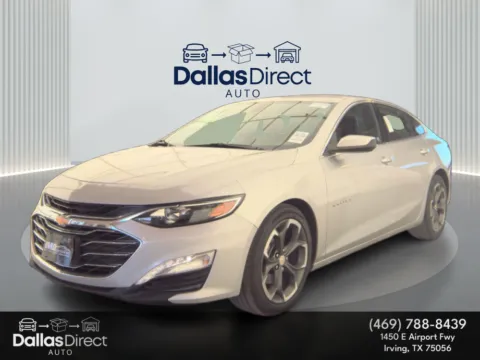 Silver 2022 Chevrolet Malibu LT for sale in Irving, TX