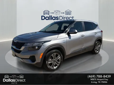 Gray 2021 Kia Seltos LX for sale in Irving, TX