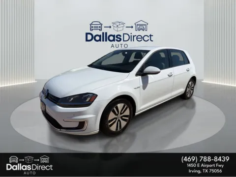 White 2015 Volkswagen e-Golf SEL Premium for sale in Irving, TX