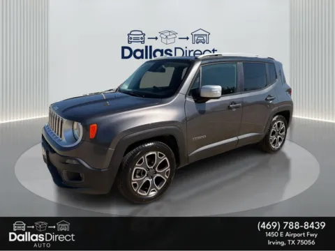 Gray 2017 Jeep Renegade Limited for sale in Irving, TX