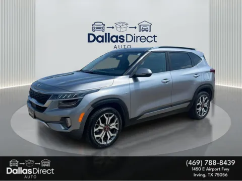 Gray 2021 Kia Seltos SX for sale in Irving, TX