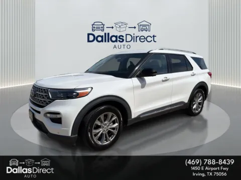 White 2022 Ford Explorer Limited for sale in Irving, TX