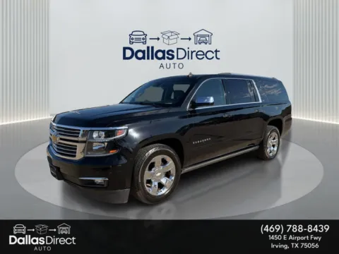 Black 2015 Chevrolet Suburban LTZ for sale in Irving, TX