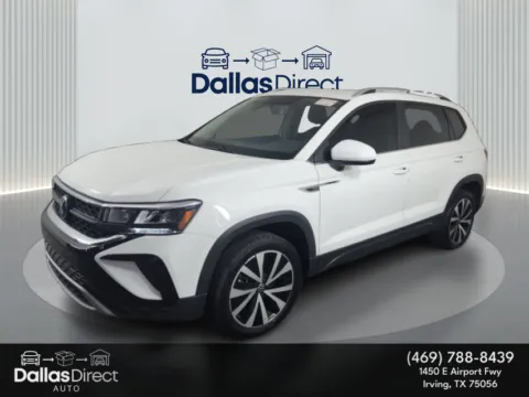 White 2022 Volkswagen Taos SE for sale in Irving, TX