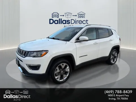 White 2021 Jeep Compass Limited for sale in Irving, TX