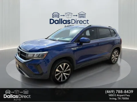 Blue 2023 Volkswagen Taos SE for sale in Irving, TX