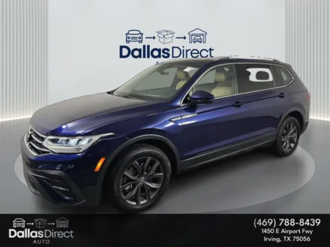Blue 2022 Volkswagen Tiguan SE for sale in Irving, TX