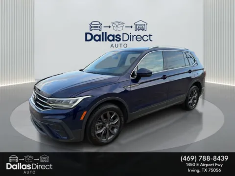 Blue 2022 Volkswagen Tiguan SE for sale in Irving, TX
