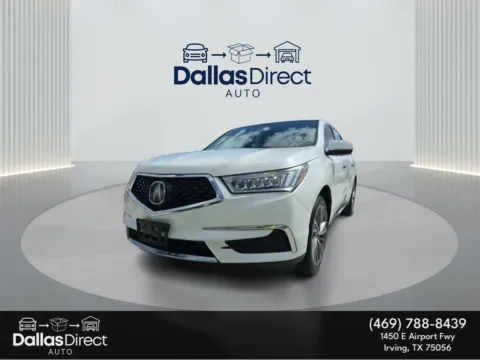 White 2017 Acura MDX w/Technology Pkg for sale in Irving, TX