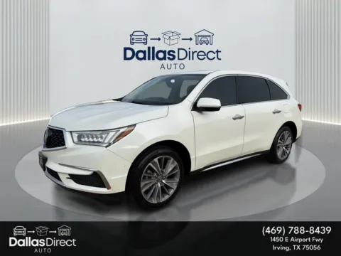 White 2017 Acura MDX w/Technology Pkg for sale in Irving, TX