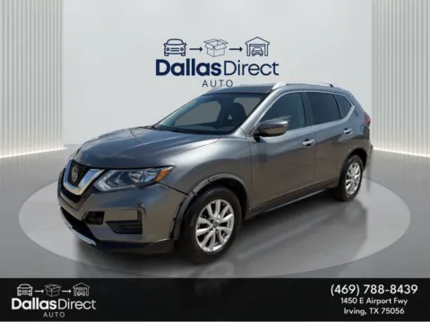 Gray 2019 Nissan Rogue SV for sale in Irving, TX