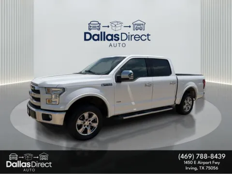 White 2015 Ford F-150 Lariat for sale in Irving, TX