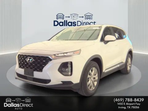 White 2019 Hyundai Santa Fe SE for sale in Irving, TX