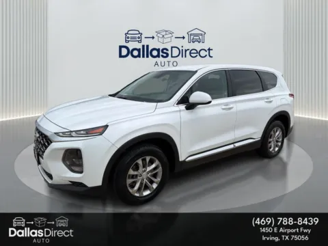 White 2019 Hyundai Santa Fe SE for sale in Irving, TX