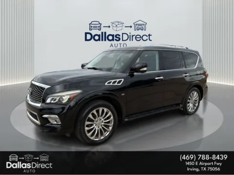 Black 2016 INFINITI QX80 for sale in Irving, TX