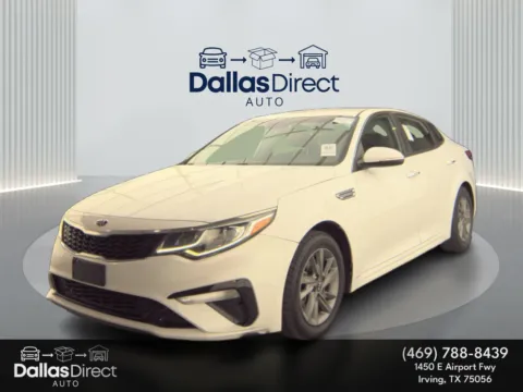 White 2020 Kia Optima LX for sale in Irving, TX
