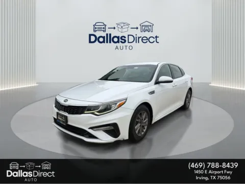White 2020 Kia Optima LX for sale in Irving, TX