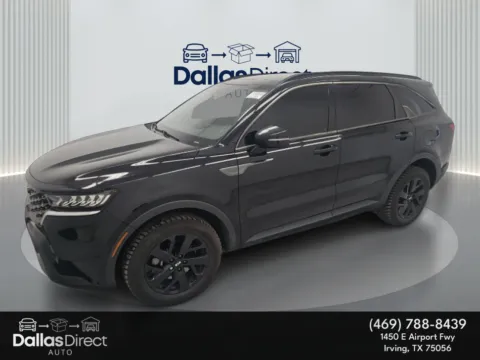 Black 2021 Kia Sorento S for sale in Irving, TX