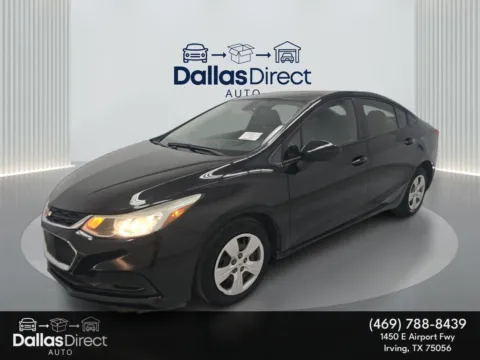 Black 2018 Chevrolet Cruze LS for sale in Irving, TX