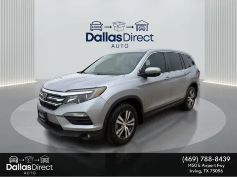 Silver 2017 Honda Pilot EX-L for sale in Irving, TX