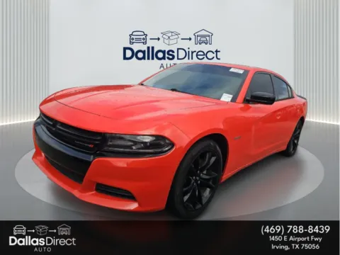 Orange 2018 Dodge Charger SXT for sale in Irving, TX