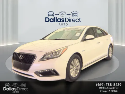 White 2017 Hyundai Sonata Hybrid SE for sale in Irving, TX
