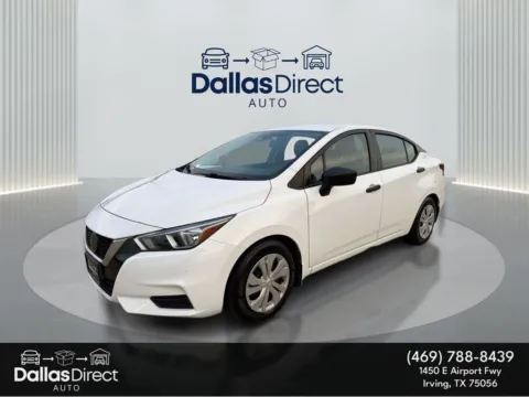 White 2020 Nissan Versa S for sale in Irving, TX
