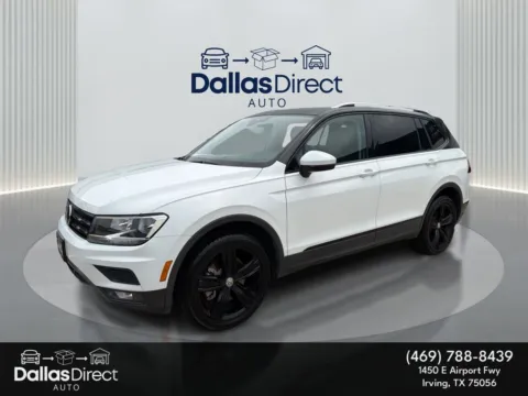 White 2021 Volkswagen Tiguan SEL for sale in Irving, TX