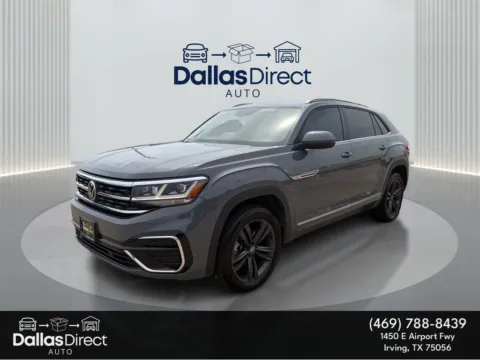 Gray 2021 Volkswagen Atlas Cross Sport 3.6L V6 SE w/Technology R-Line for sale in Irving, TX