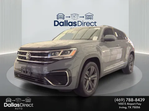 Gray 2021 Volkswagen Atlas Cross Sport 3.6L V6 SE w/Technology R-Line for sale in Irving, TX